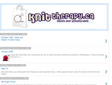 Tablet Screenshot of knittherapystore.blogspot.com