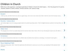 Tablet Screenshot of childreninchurch.blogspot.com