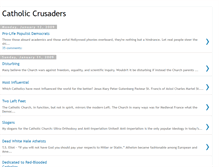 Tablet Screenshot of catholic-crusaders.blogspot.com