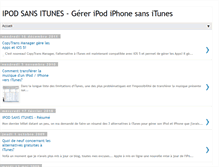 Tablet Screenshot of ipod-sans-itunes.blogspot.com