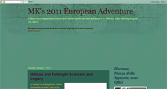 Desktop Screenshot of mkseuropeanadventure.blogspot.com