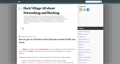 Desktop Screenshot of hack-village.blogspot.com
