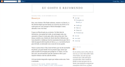 Desktop Screenshot of eugostoerecomendo.blogspot.com