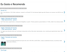 Tablet Screenshot of eugostoerecomendo.blogspot.com
