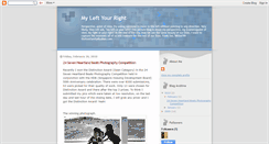Desktop Screenshot of myleftyourright.blogspot.com