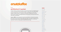 Desktop Screenshot of ersatzkaffee.blogspot.com