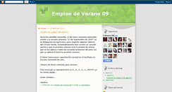 Desktop Screenshot of empleodeverano09.blogspot.com