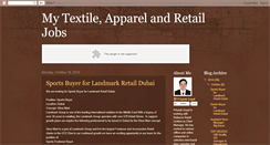 Desktop Screenshot of mytextilejobs.blogspot.com