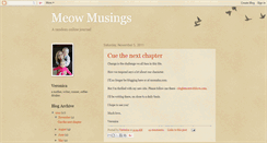 Desktop Screenshot of meowmusings.blogspot.com