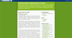 Desktop Screenshot of haciendagranecuador.blogspot.com
