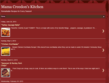 Tablet Screenshot of mama-creedons-kitchen.blogspot.com