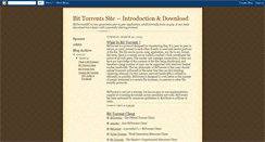 Desktop Screenshot of bit--torrents.blogspot.com