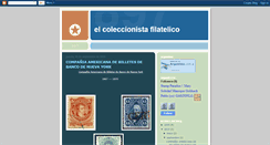 Desktop Screenshot of elcoleccionistafilatelico.blogspot.com