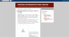 Desktop Screenshot of paginasinteresantesparavisitar.blogspot.com