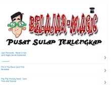 Tablet Screenshot of belajar-magic.blogspot.com