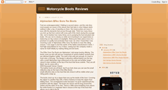 Desktop Screenshot of motorcycle-boots-reviews.blogspot.com