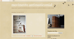 Desktop Screenshot of movimentoantimanicomial.blogspot.com