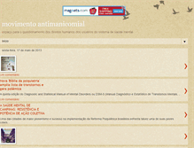 Tablet Screenshot of movimentoantimanicomial.blogspot.com