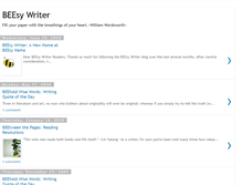 Tablet Screenshot of beesywriter.blogspot.com
