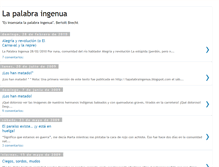 Tablet Screenshot of lapalabraingenua.blogspot.com