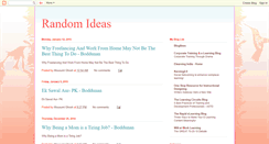 Desktop Screenshot of mousumi-randomideas.blogspot.com