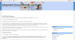 Desktop Screenshot of google-for-financial-advisers.blogspot.com