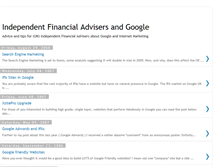 Tablet Screenshot of google-for-financial-advisers.blogspot.com