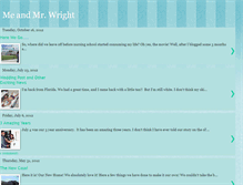 Tablet Screenshot of meandmisterwright.blogspot.com