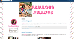 Desktop Screenshot of fabulous-abulous.blogspot.com