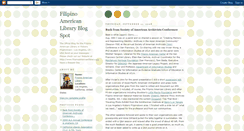 Desktop Screenshot of filipinoamericanlibrary.blogspot.com
