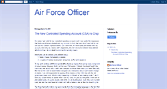 Desktop Screenshot of airforceofficer.blogspot.com