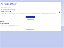 Tablet Screenshot of airforceofficer.blogspot.com