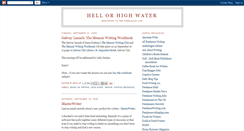 Desktop Screenshot of hellorhighwaterwriter.blogspot.com