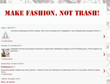 Tablet Screenshot of makefashionnottrash.blogspot.com