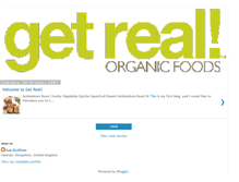 Tablet Screenshot of getrealorganicfoods.blogspot.com