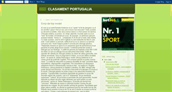 Desktop Screenshot of clasament-portugalia.blogspot.com