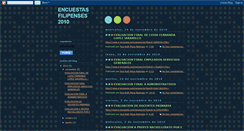 Desktop Screenshot of encuestasfilipenses.blogspot.com