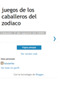 Mobile Screenshot of juegosdeloscaballerosdelzodiaco.blogspot.com