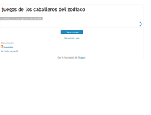 Tablet Screenshot of juegosdeloscaballerosdelzodiaco.blogspot.com