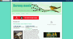 Desktop Screenshot of burung-mania.blogspot.com