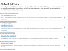 Tablet Screenshot of globalinfoethics.blogspot.com