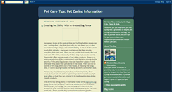 Desktop Screenshot of caringtips-4pets.blogspot.com