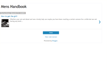 Tablet Screenshot of mens-handbook.blogspot.com