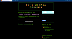 Desktop Screenshot of comoencasagourmet.blogspot.com
