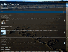 Tablet Screenshot of mybarefootprint.blogspot.com
