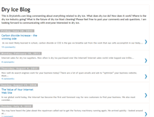 Tablet Screenshot of dryiceinfo.blogspot.com