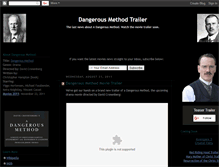 Tablet Screenshot of dangerous-method-movie-trailer.blogspot.com