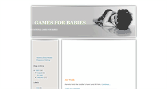 Desktop Screenshot of gamesforbabies.blogspot.com