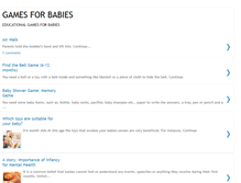 Tablet Screenshot of gamesforbabies.blogspot.com