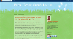 Desktop Screenshot of peas-please-sarahlouise.blogspot.com